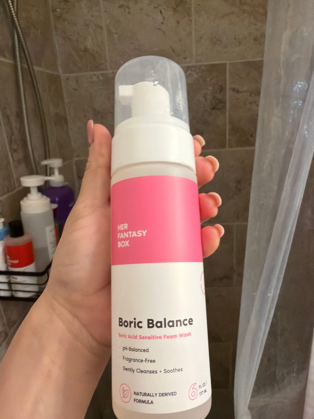 Customer photo review of The Fresh & Clean Kit - Boric Acid Vaginal Wash & Suppository Duo