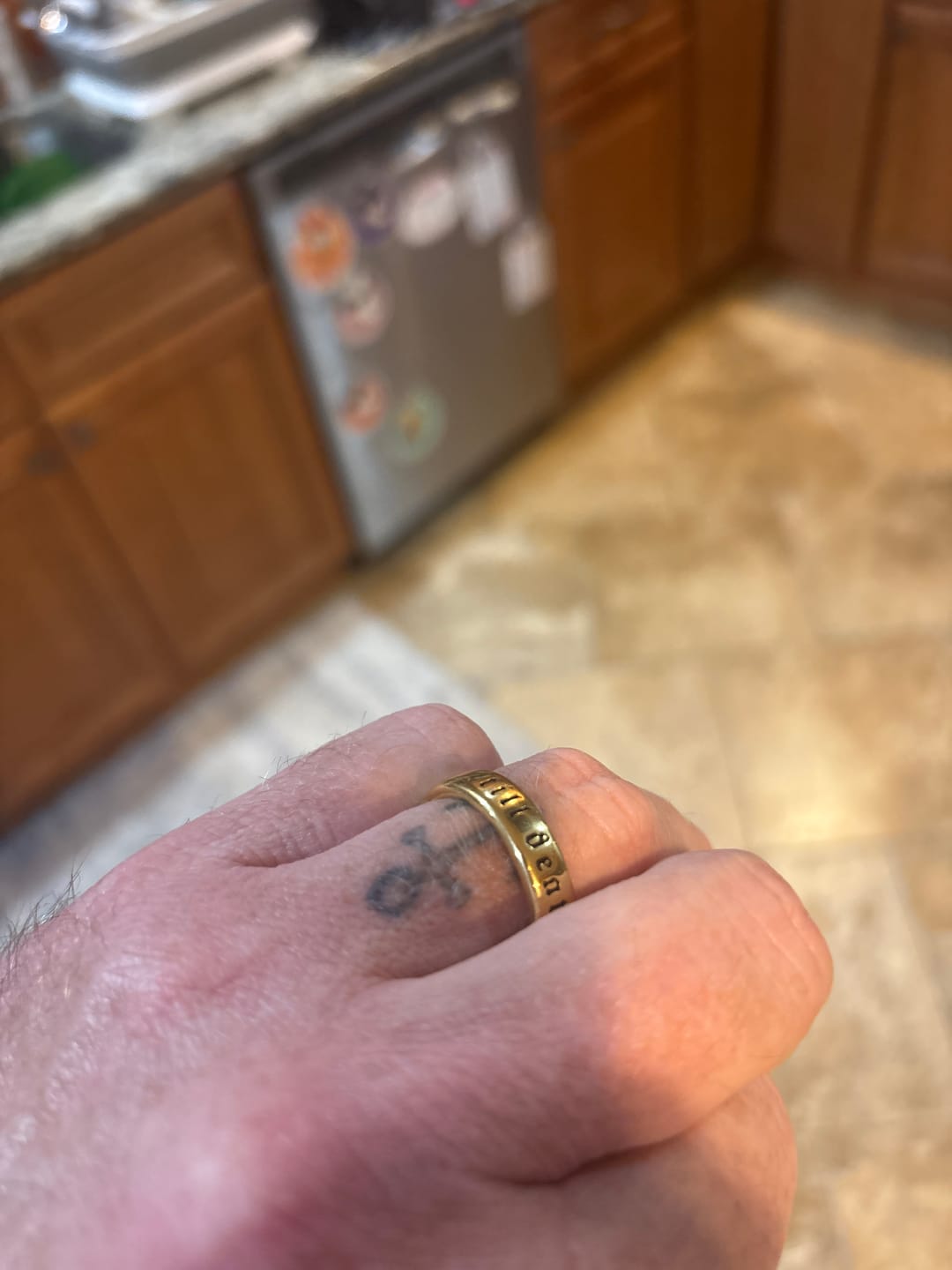 Customer photo review of Till Death Ring - Gold RG202
