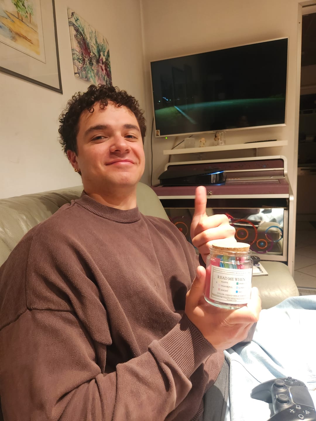 Customer photo review of (GIFTING OFFER) Handmade 90 Day Bible Verses Jar (Free Christian Gift Box)
