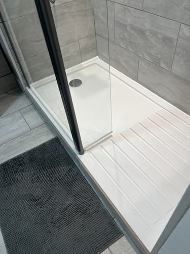 Customer photo review of Anti Slip 1600 x 800 Rectangular Walk-In Shower Tray