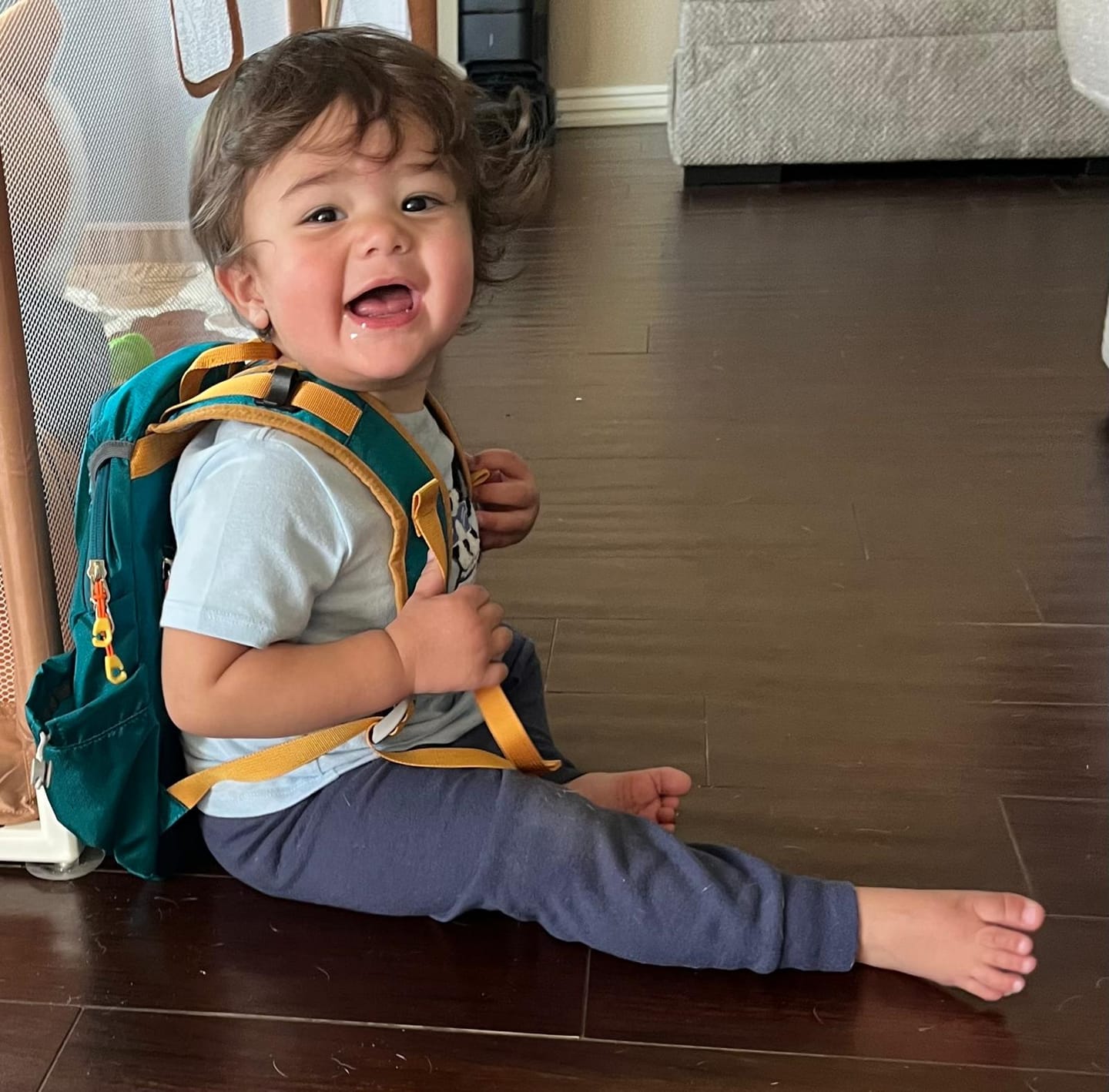 Customer photo review of Hiking Backpack for Toddlers & Kids- Multiple Colors