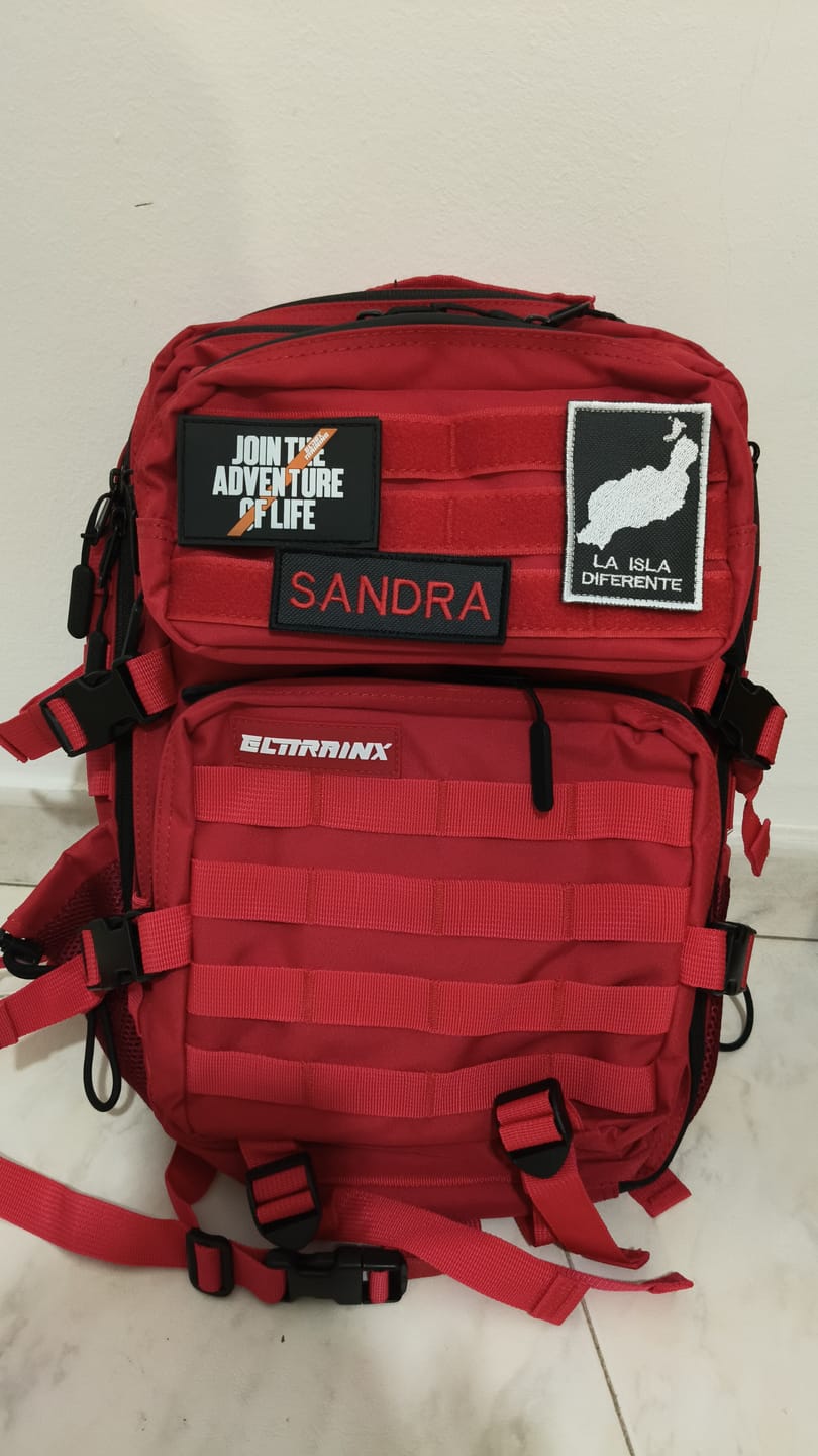 Customer photo review of Mochila Táctica 25L All In Rojo
