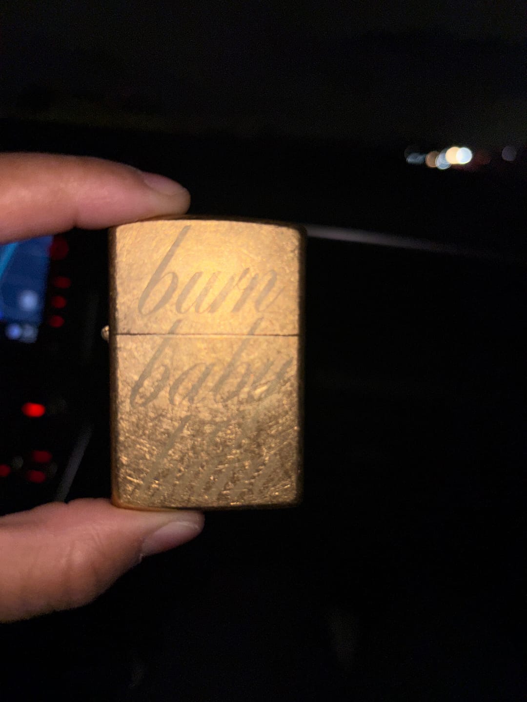 Customer photo review of "Burn Baby Burn" Zippo Lighter