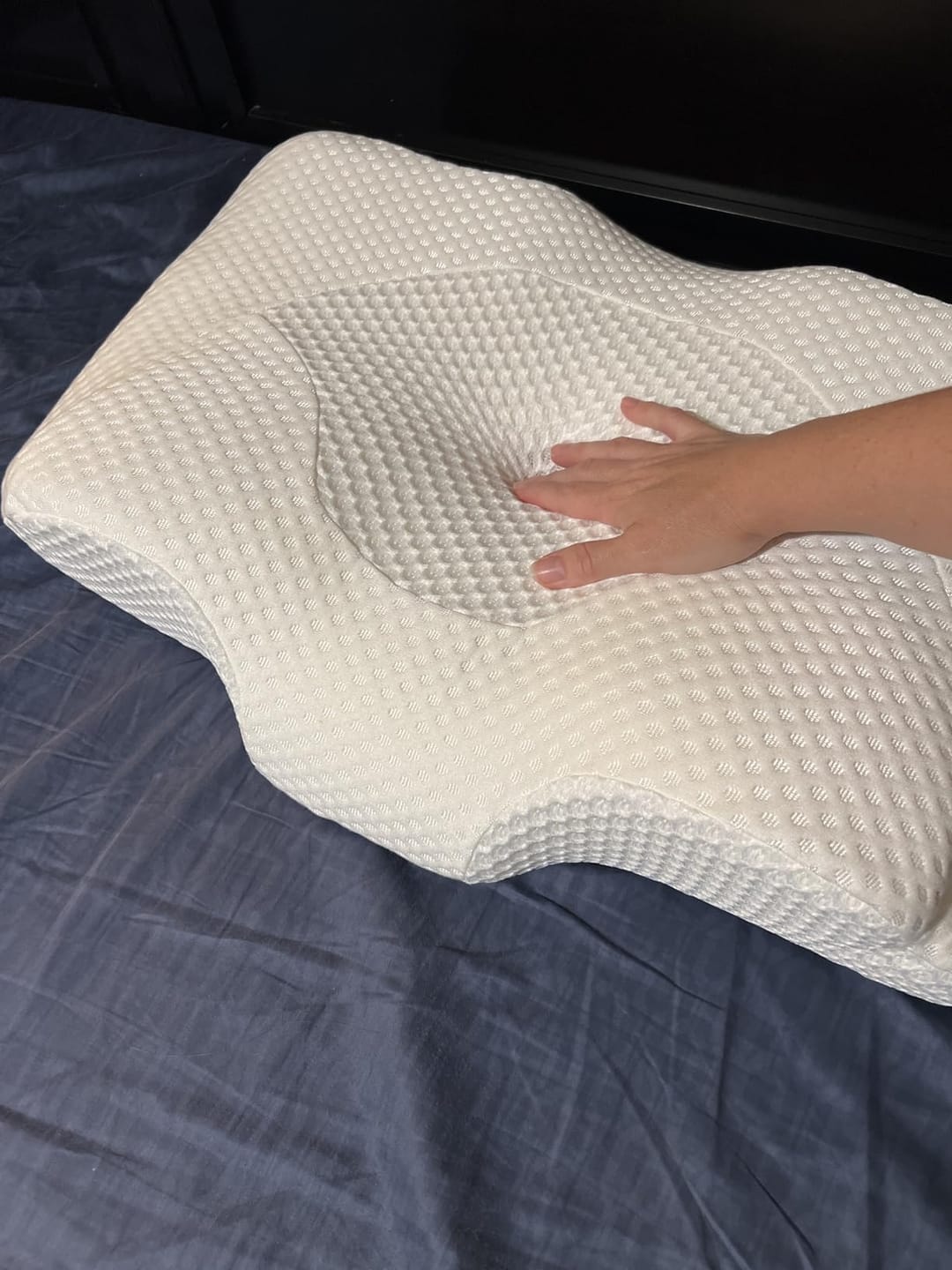 Customer photo review of SomaiaSleep™ Almohada Cervical + Funda Almohada Regalo Gratis