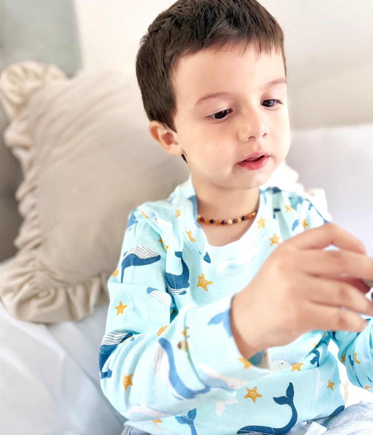 Customer photo review of Pijama  Ballenas Celeste