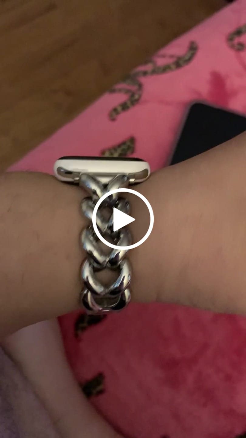 Customer video review of Herringbone Stainless Steel Band for the Apple Watch - Final Sale