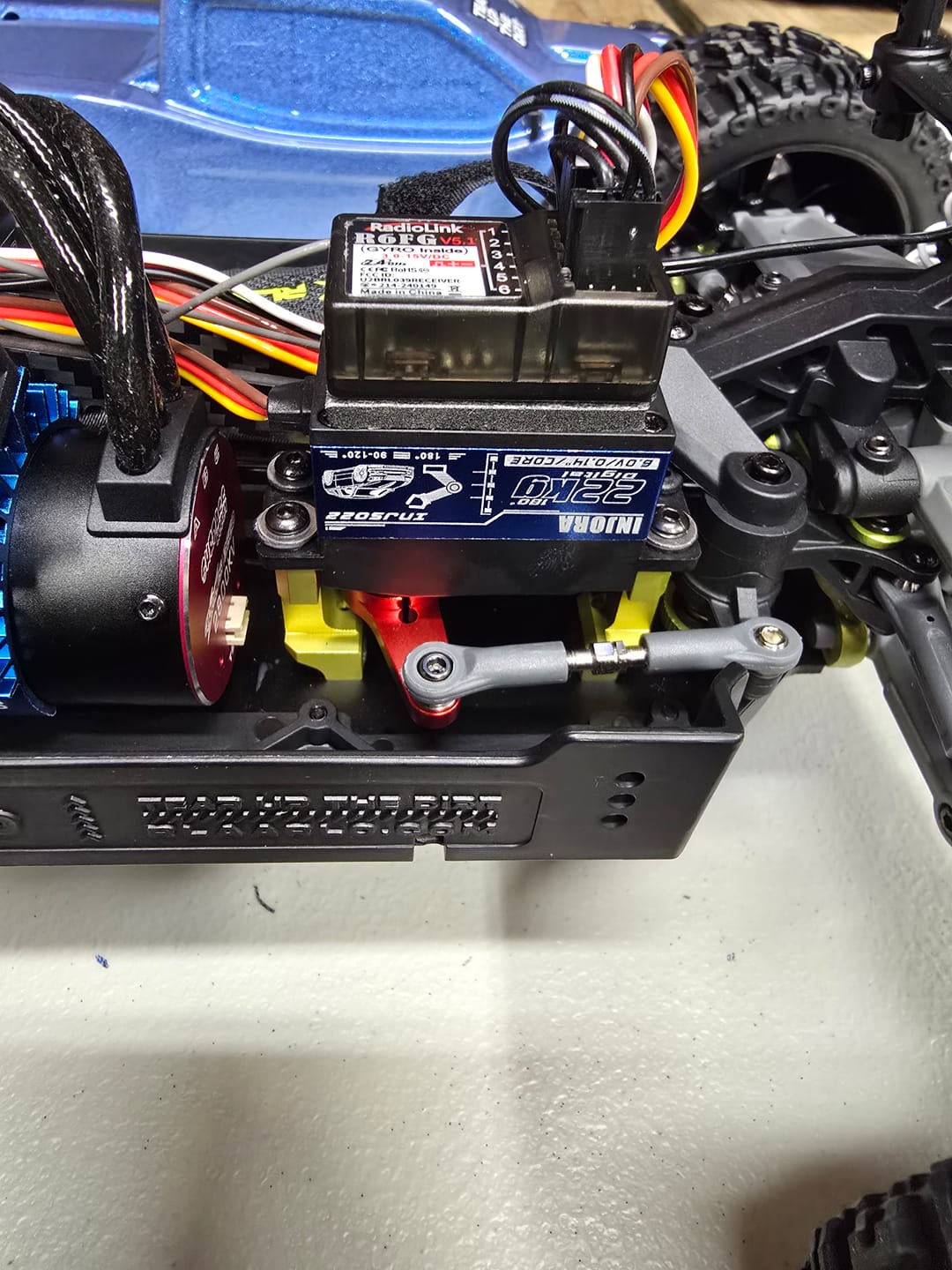 Customer photo review of Aluminum Servo Conversion Block For RZ001 and 1/10 Rally Car