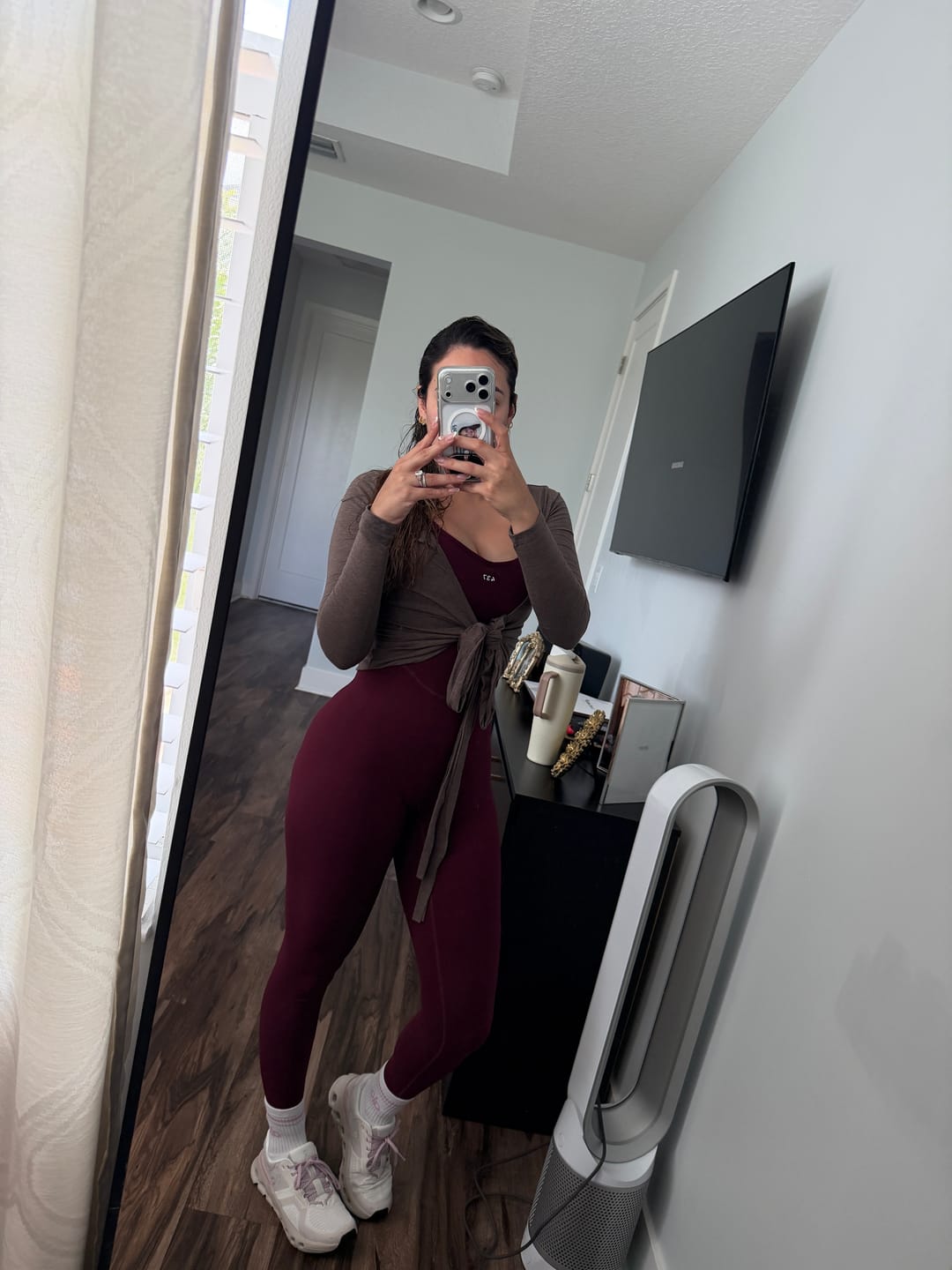 Customer photo review of The Bare Onesie / Black-Cherry