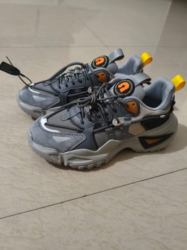 Customer photo review of Rocket Boost Grey High Heel Funky Designer Low Top Sneakers