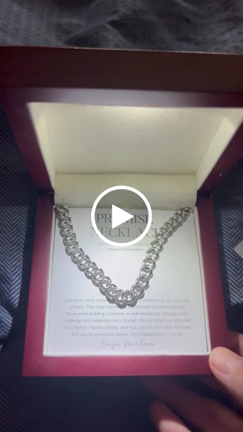 Customer video review of Sterling Silver Promise Necklace
