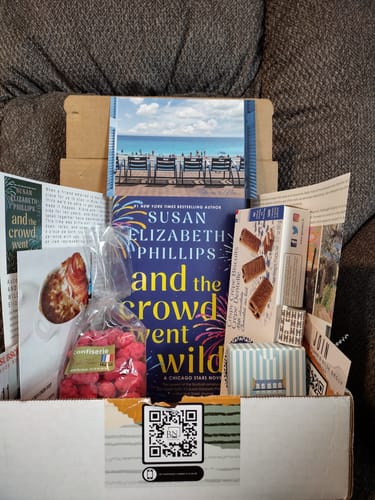 Customer photo review of Nine Year Anniversary Box—February's Brenda Novak Book Box