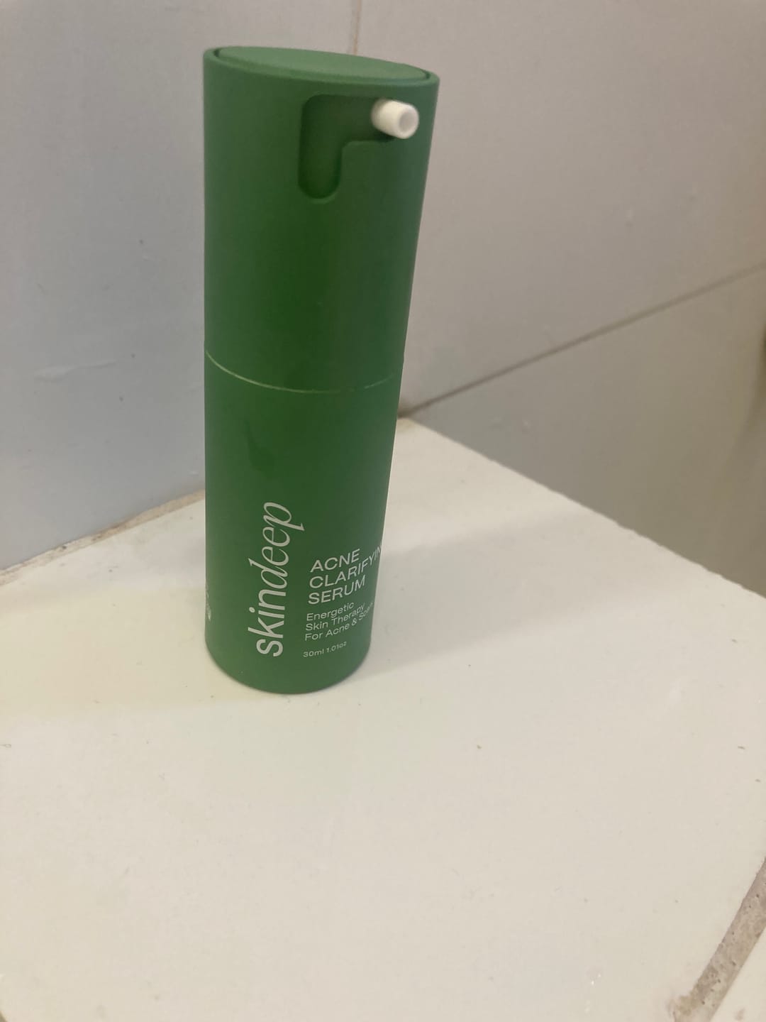 Customer photo review of ACNE CLARIFYING SERUM - Energetic Skin Therapy for Acne & Scars