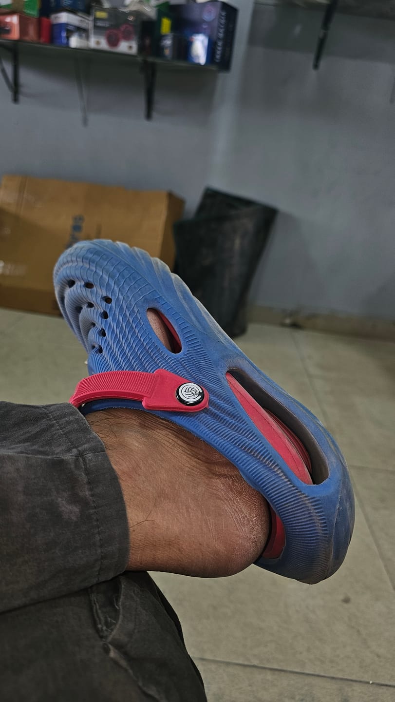 Customer photo review of Justice League PowerGrip Clogs