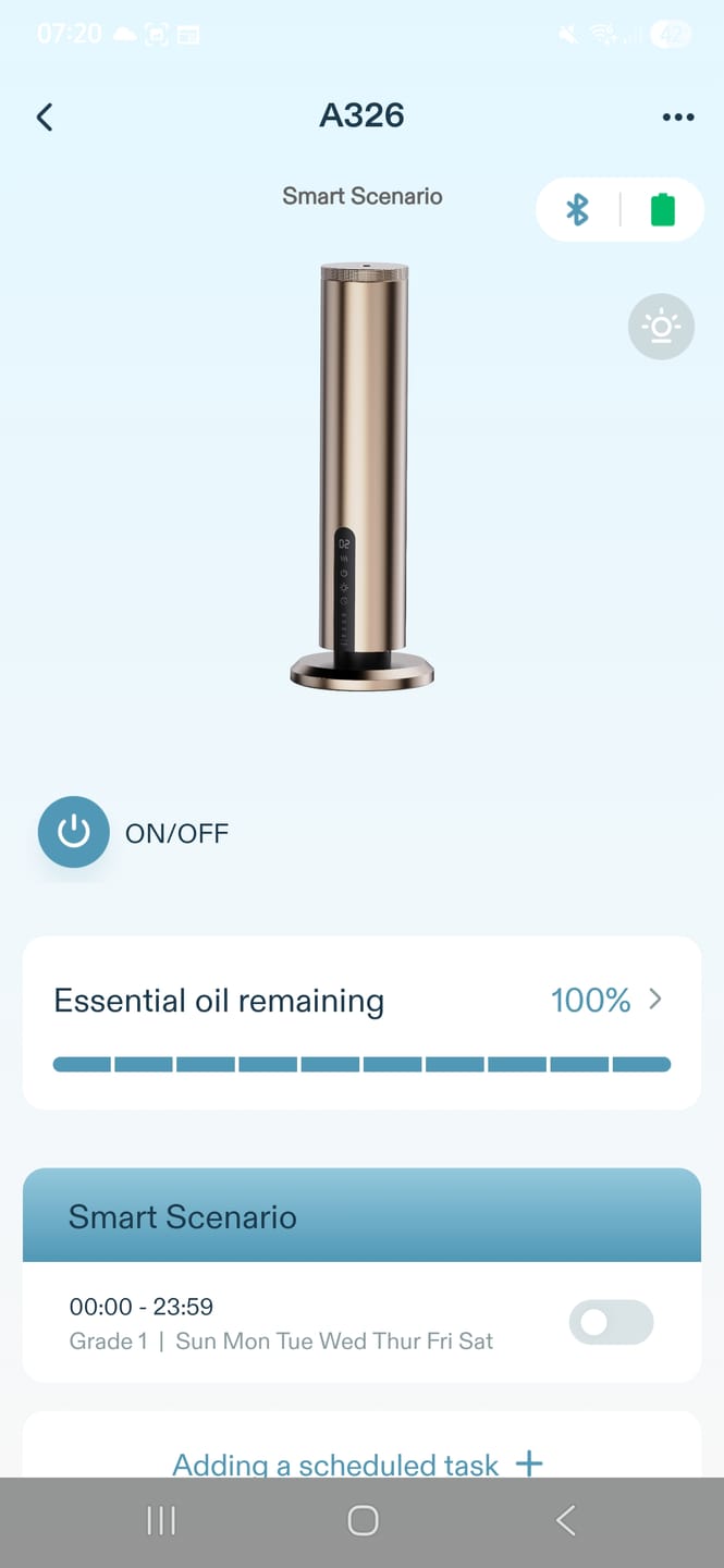 Customer photo review of LumaMax – The Most Premium Waterless Diffuser on the Market
