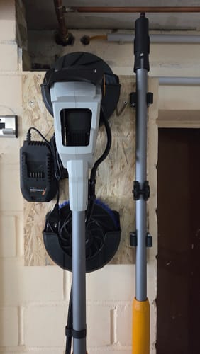 Customer photo review of Twin Brush - Wall Storage Holder