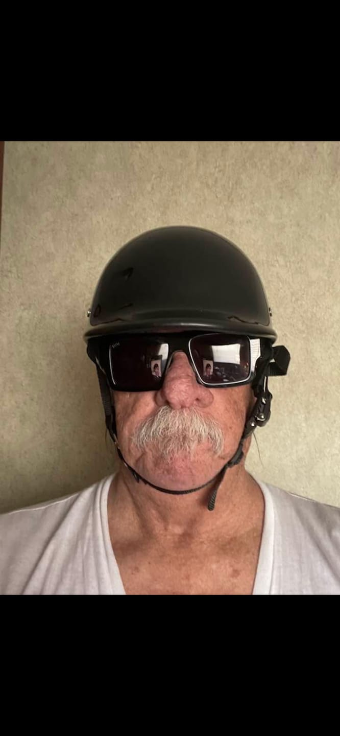 Customer photo review of Low Profile Reversible DOT Polo Helmet / Gloss Black