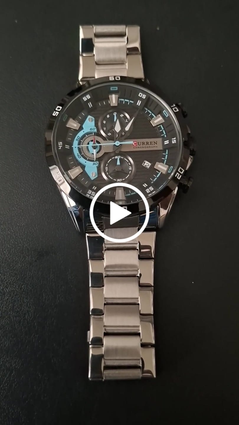 Customer video review of Curren Madrid® orologio uomo acciaio