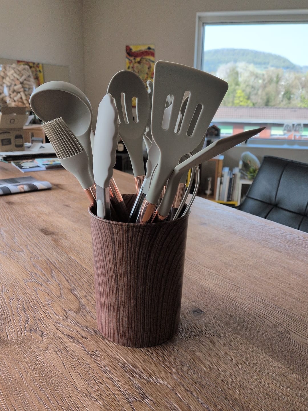 Customer photo review of Küchenutensilien aus Lebensmittel-Silikon mit Holzgriff – KitchenElegance