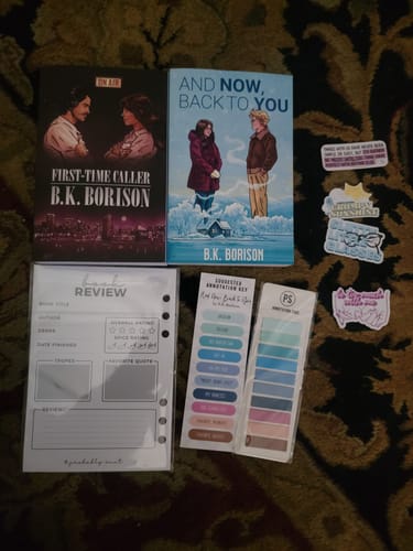 Customer photo review of good girl book club subscription