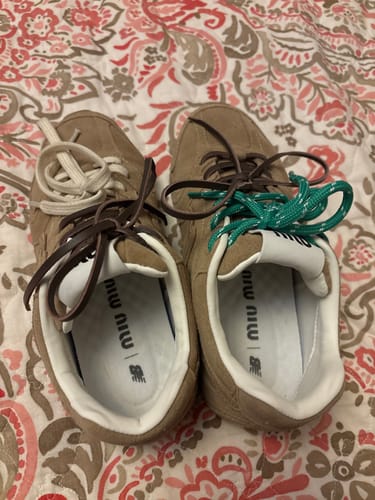 Customer photo review of Miu Balance 530 SL Suede Sneaker