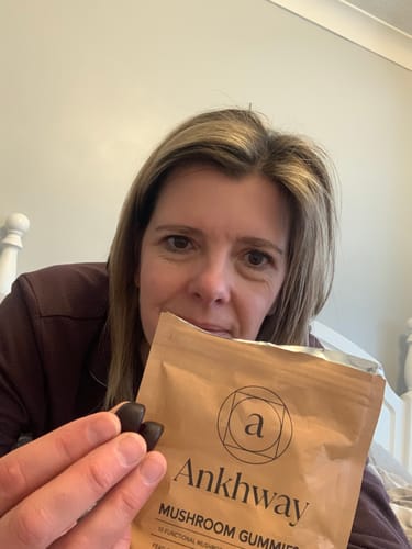 Customer photo review of Mushroom Gummies