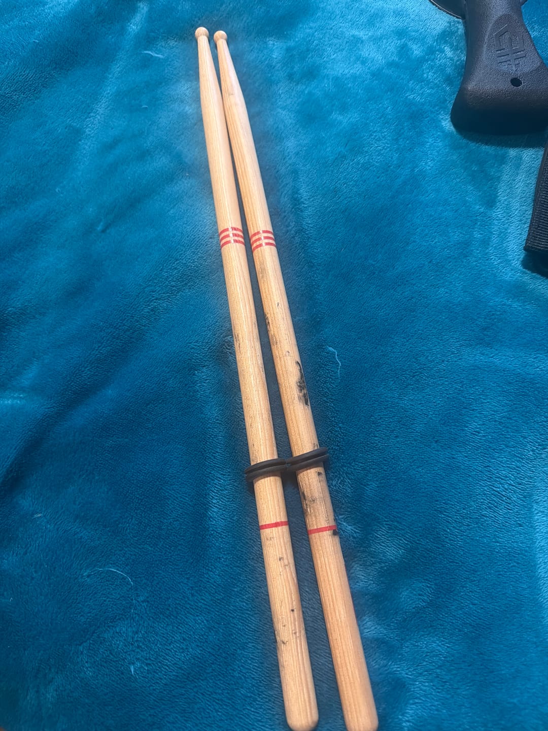 Customer photo review of American Hickory 5A Long Drumsticks
