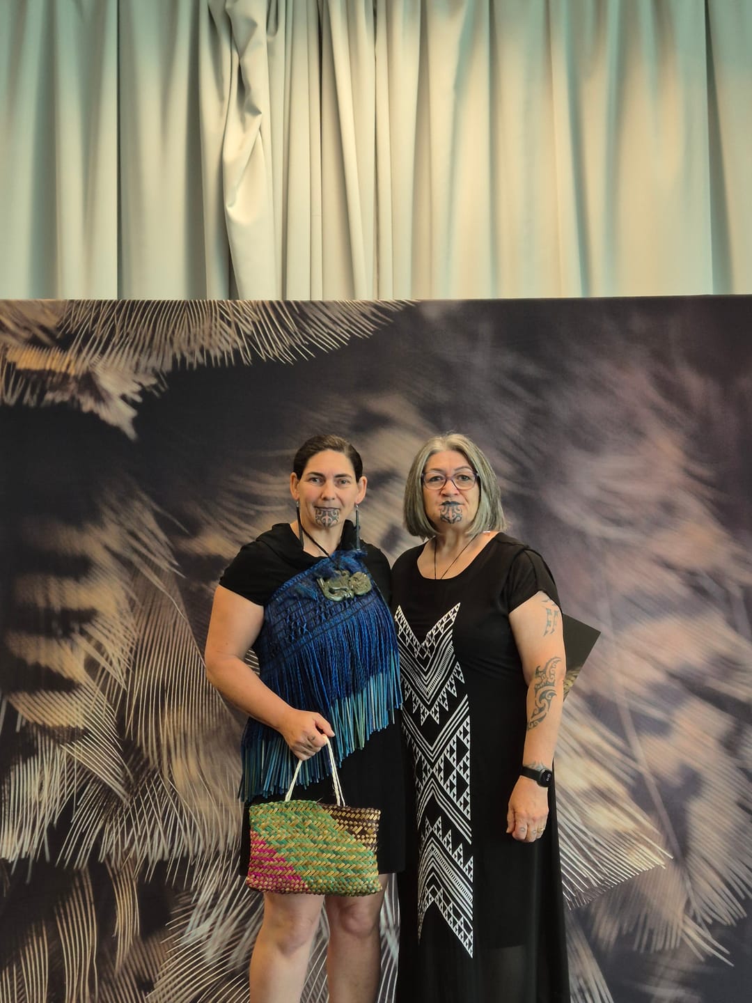 Customer photo review of Embroidered Taniko Hou Chiffon Dress - Black