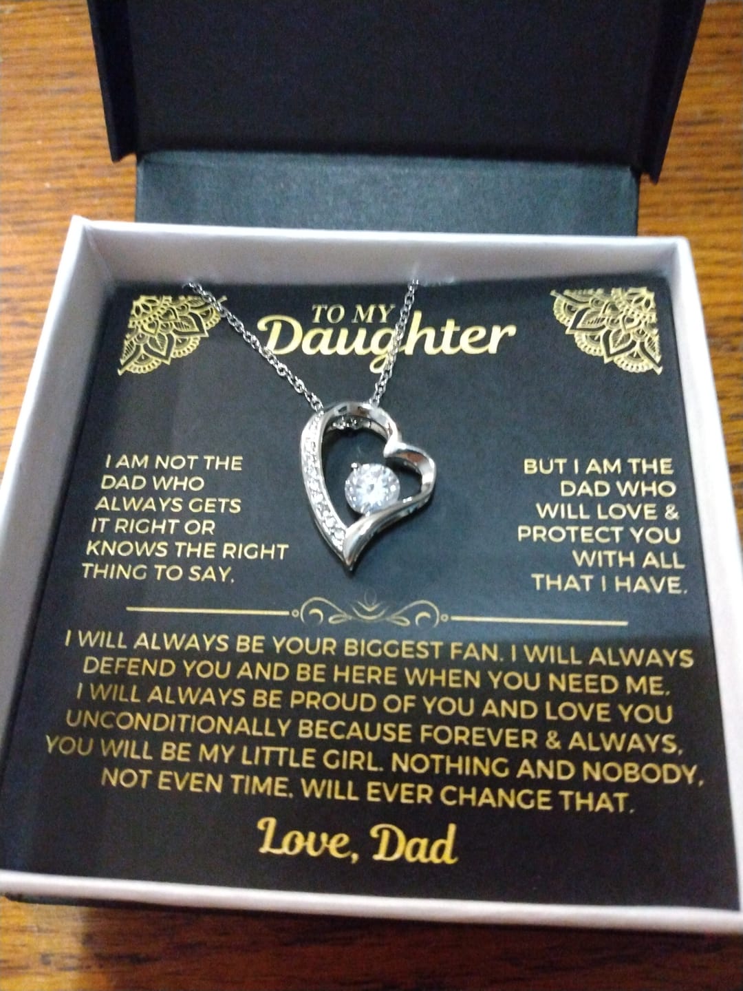 Customer photo review of To My Daughter - Love Dad - Beautiful Gift Set - SS559
