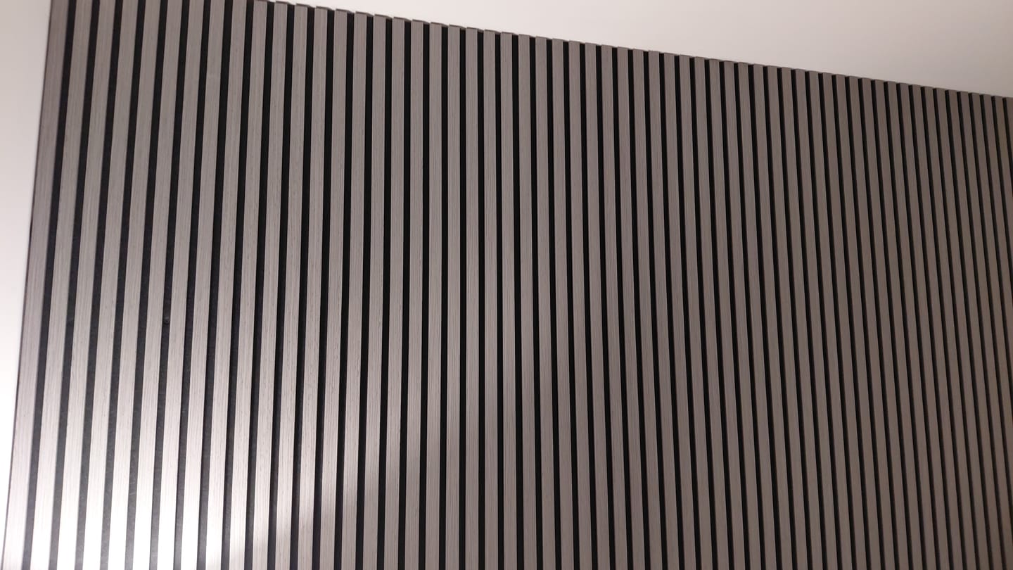 Customer photo review of Premium Acoustic Wall Panels - Light Grey