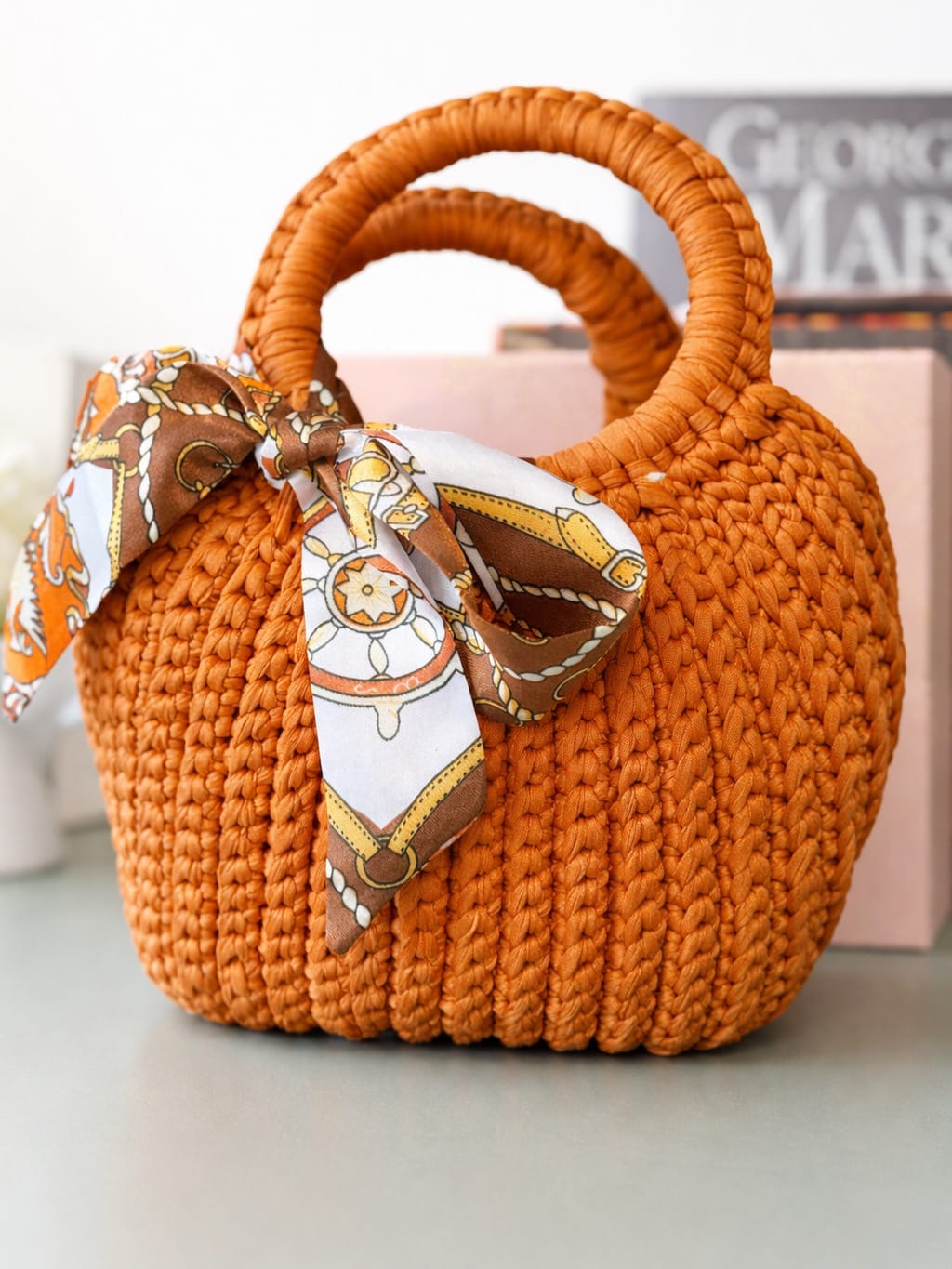 Customer photo review of CrochetPark™ Shell crochet Handbag DIY Kit