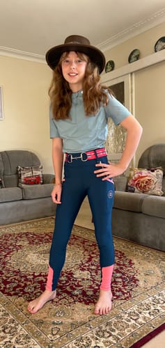 Customer photo review of Bea Snaffle Bit Childs Elastic Belt