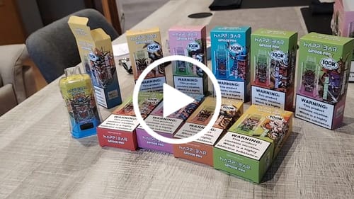 Customer video review of HAPPBAR GR100k PRO | 100.000 puffs