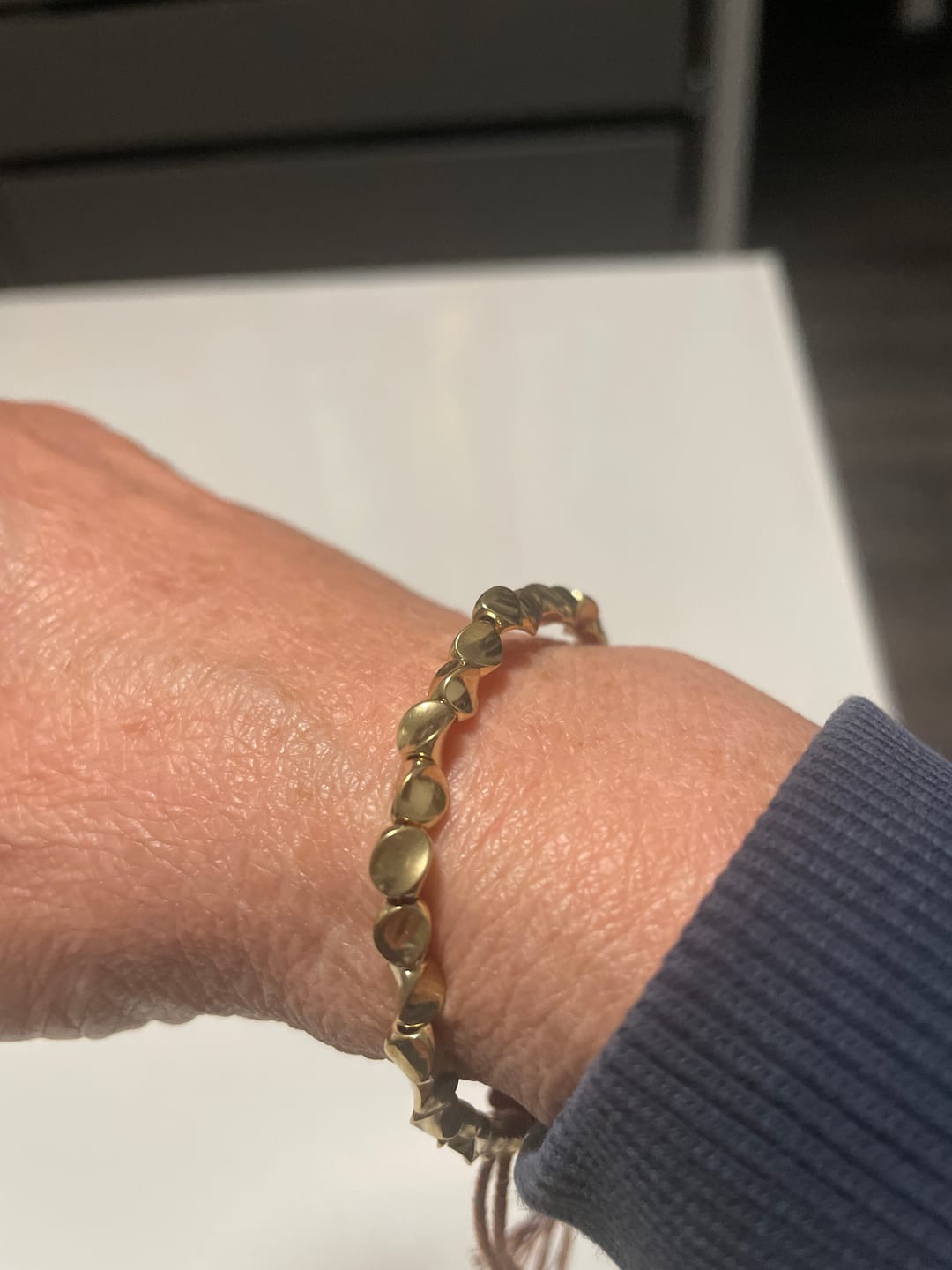 Customer photo review of Tibetisches Kupfer Glücksarmband