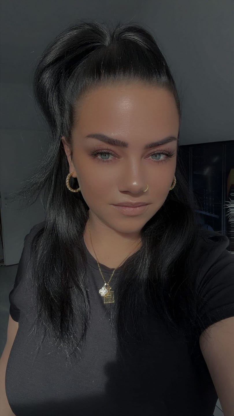 Customer photo review of Sunset Kreolen | 18K vergoldet