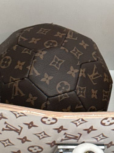 Customer photo review of CUSTOM LV SOCCER BALL