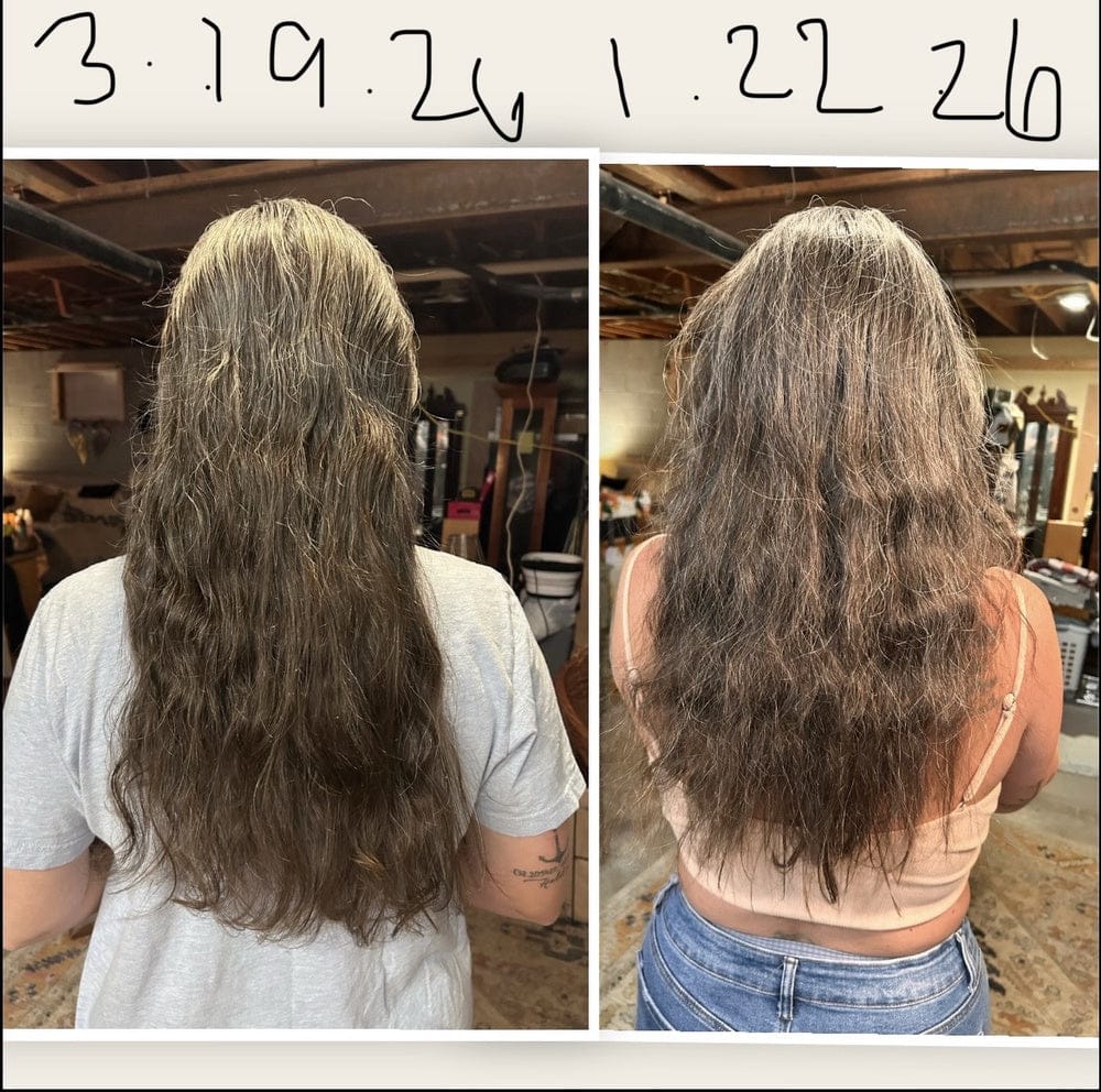 Customer photo review of Hair Growth Hero Bundle
