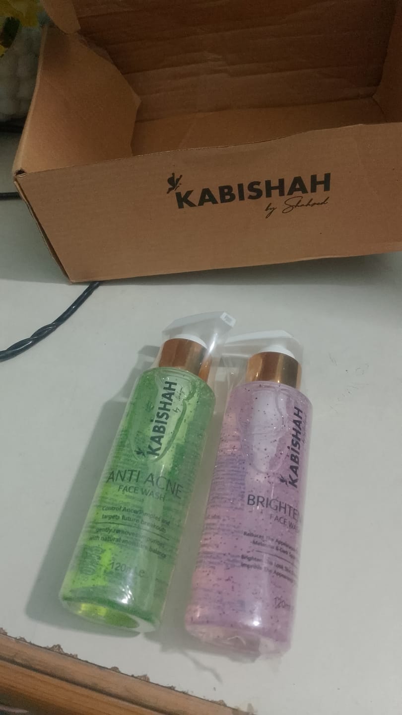 Customer photo review of Face Wash Bundle: Clear & Bright Face Fusion