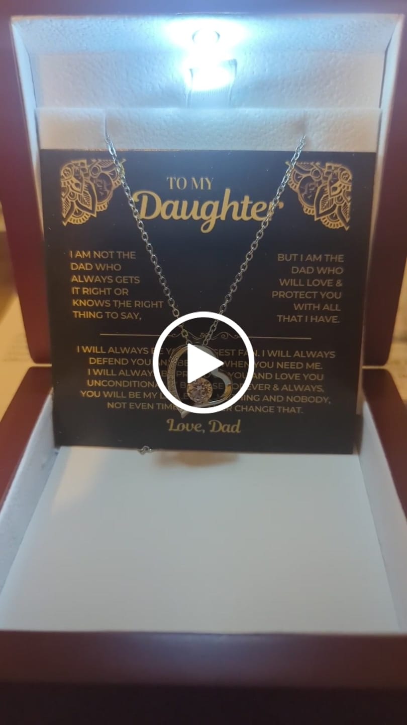 Customer video review of You will always be my little girl - Necklace for Daughter from Dad