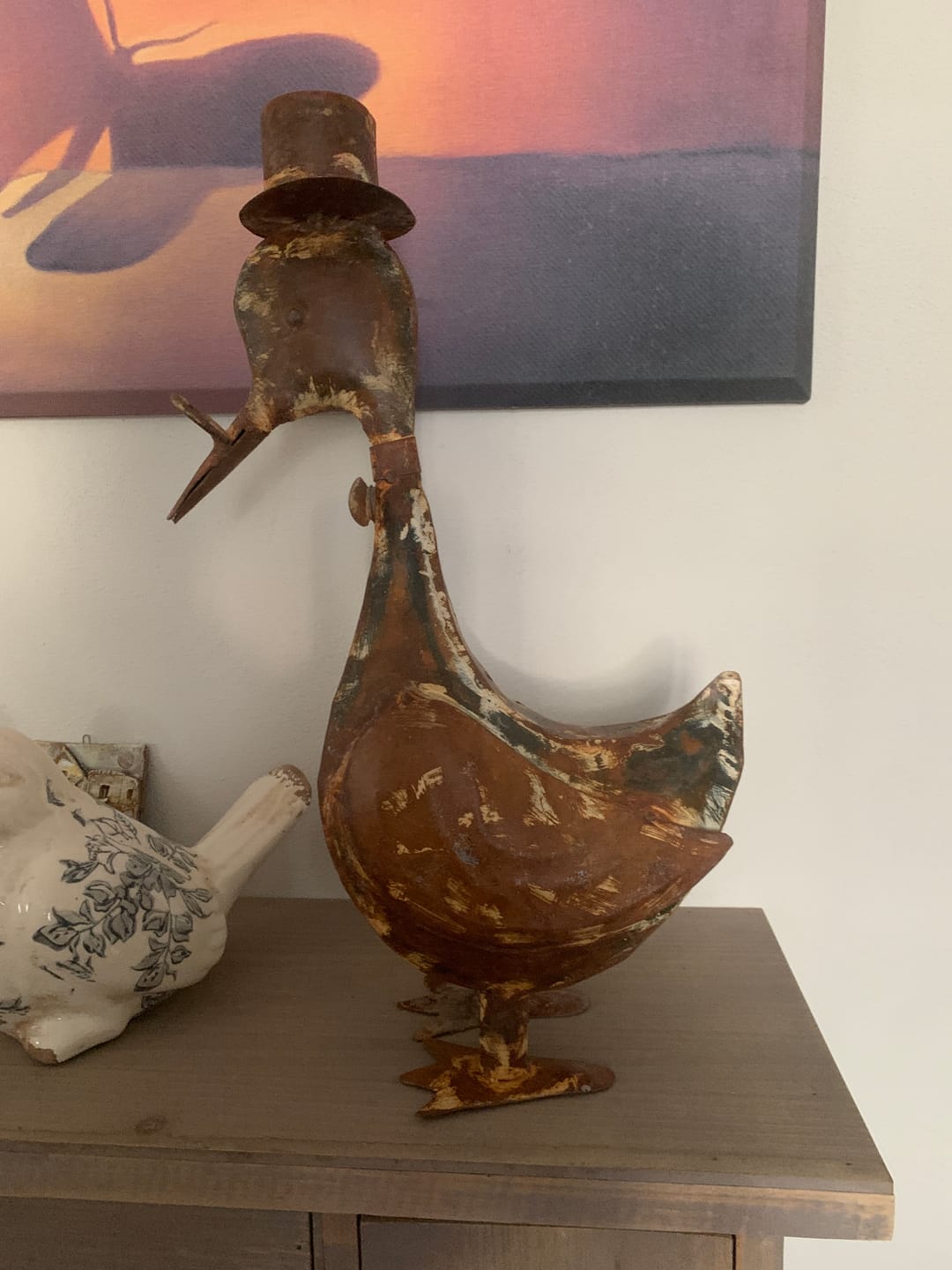 Customer photo review of Papera in Ferro Effetto Ruggine – Scultura da Giardino e Arredo Rustico