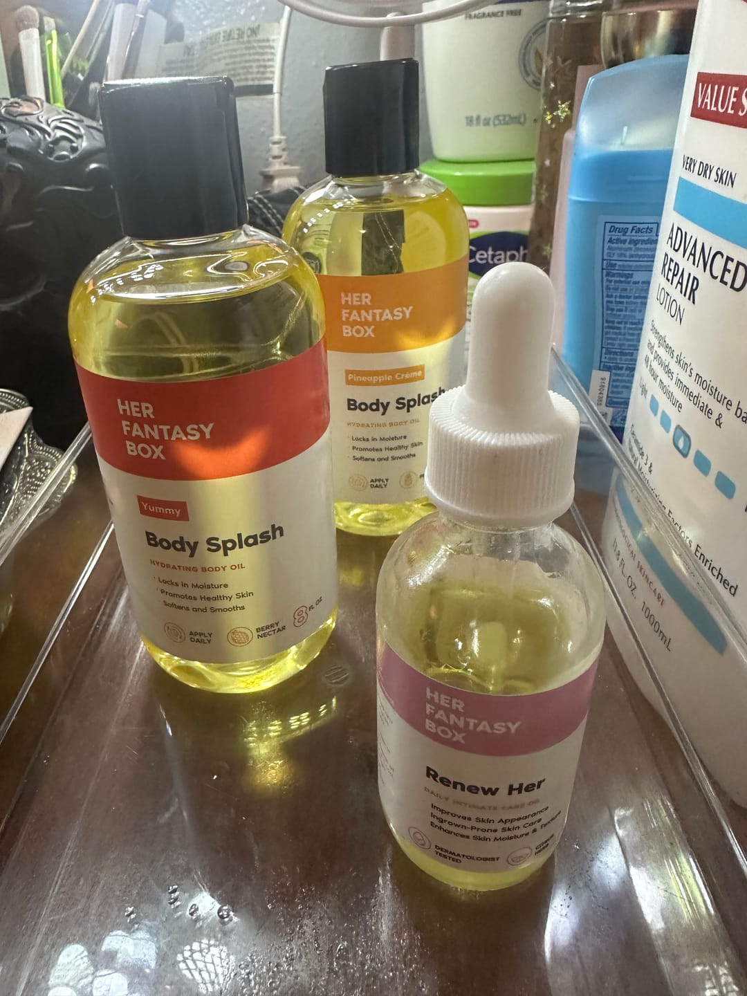 Customer photo review of Fruity Skin Body Oil Bundle