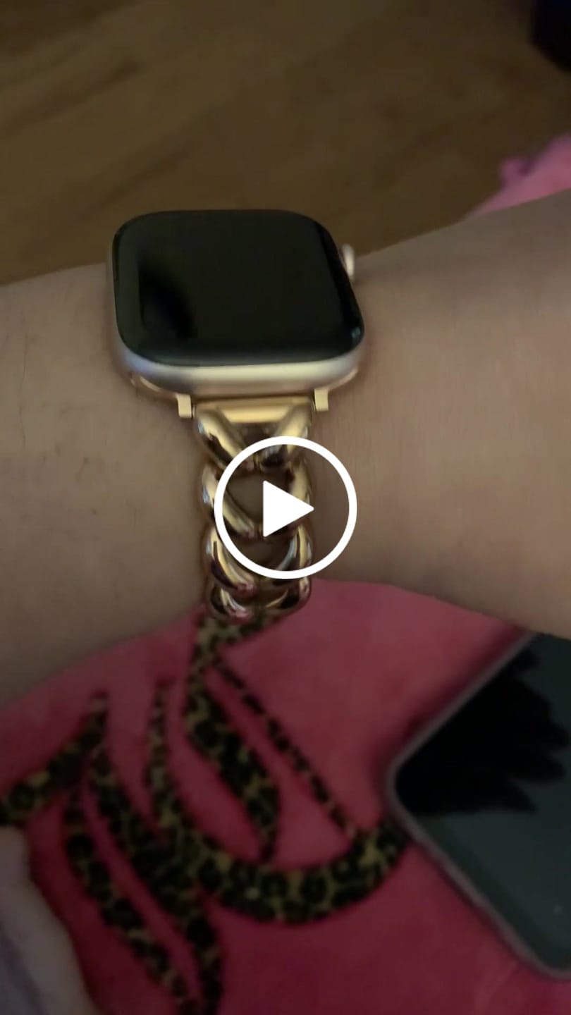 Customer video review of Herringbone Stainless Steel Band for the Apple Watch - Final Sale