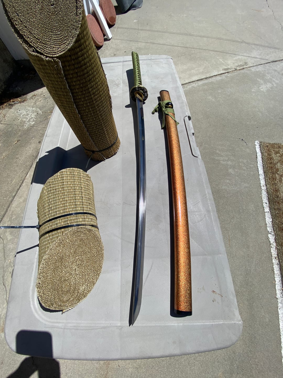 Customer photo review of The Fukyo Katana Spring Steel Double Bohi Razor Sharp