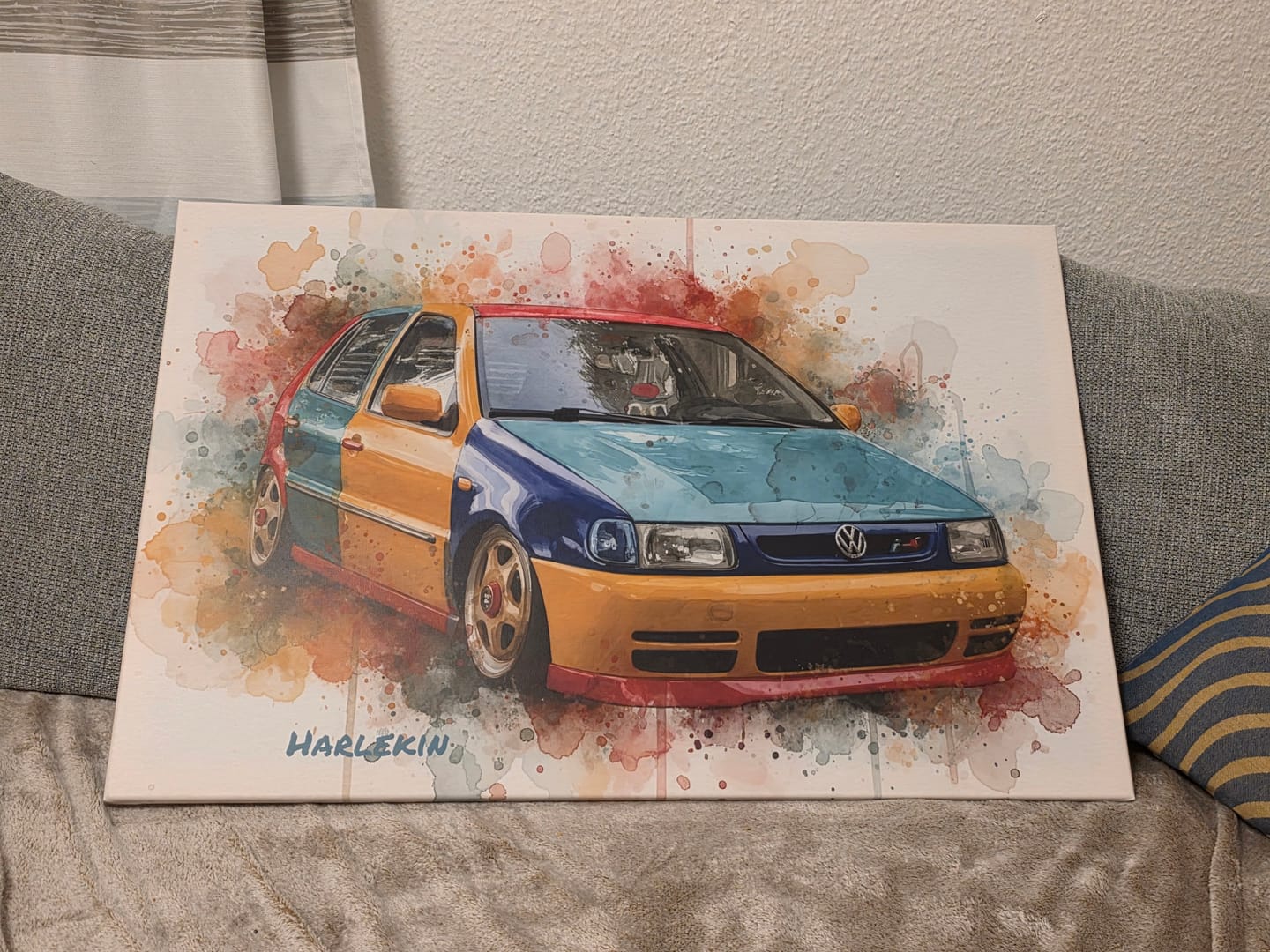 Customer photo review of Dein Auto als Kunstwerk – mit Live-Vorschau, als Poster oder Leinwand