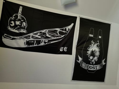 Customer photo review of Hell Jumper B/W Flag