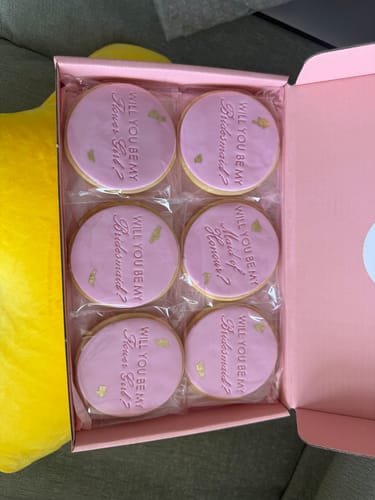 Customer photo review of Bridal Party Proposal Cookies - Bride Edition