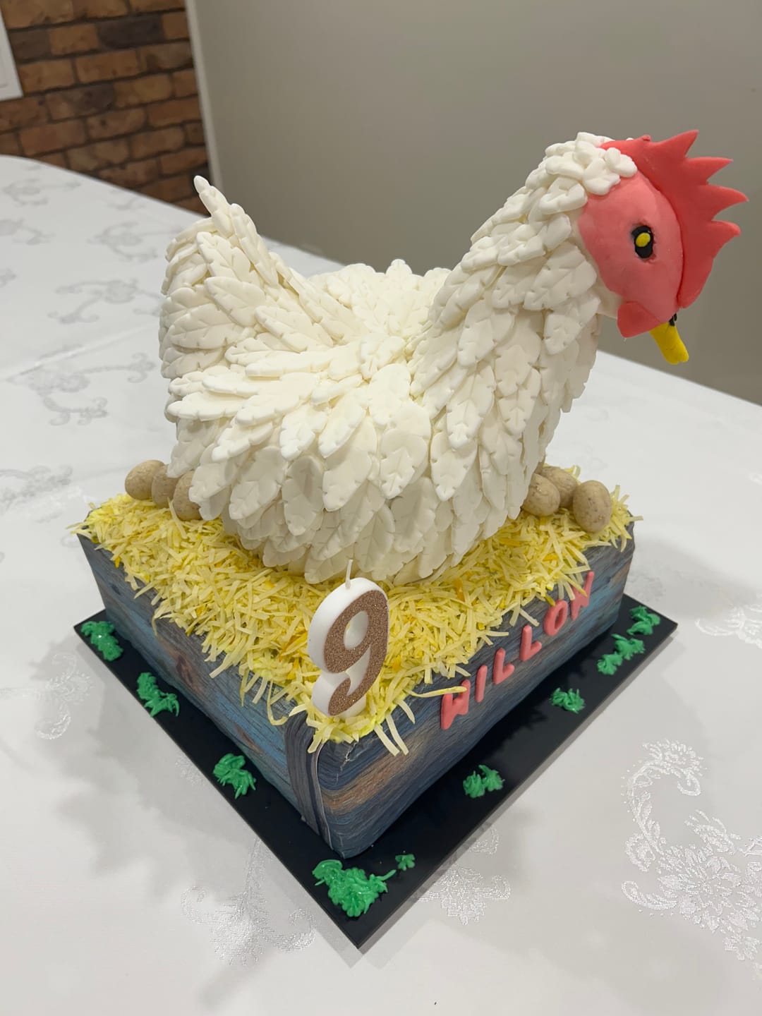 Customer photo review of A3 Rectangle Custom Edible Icing Image