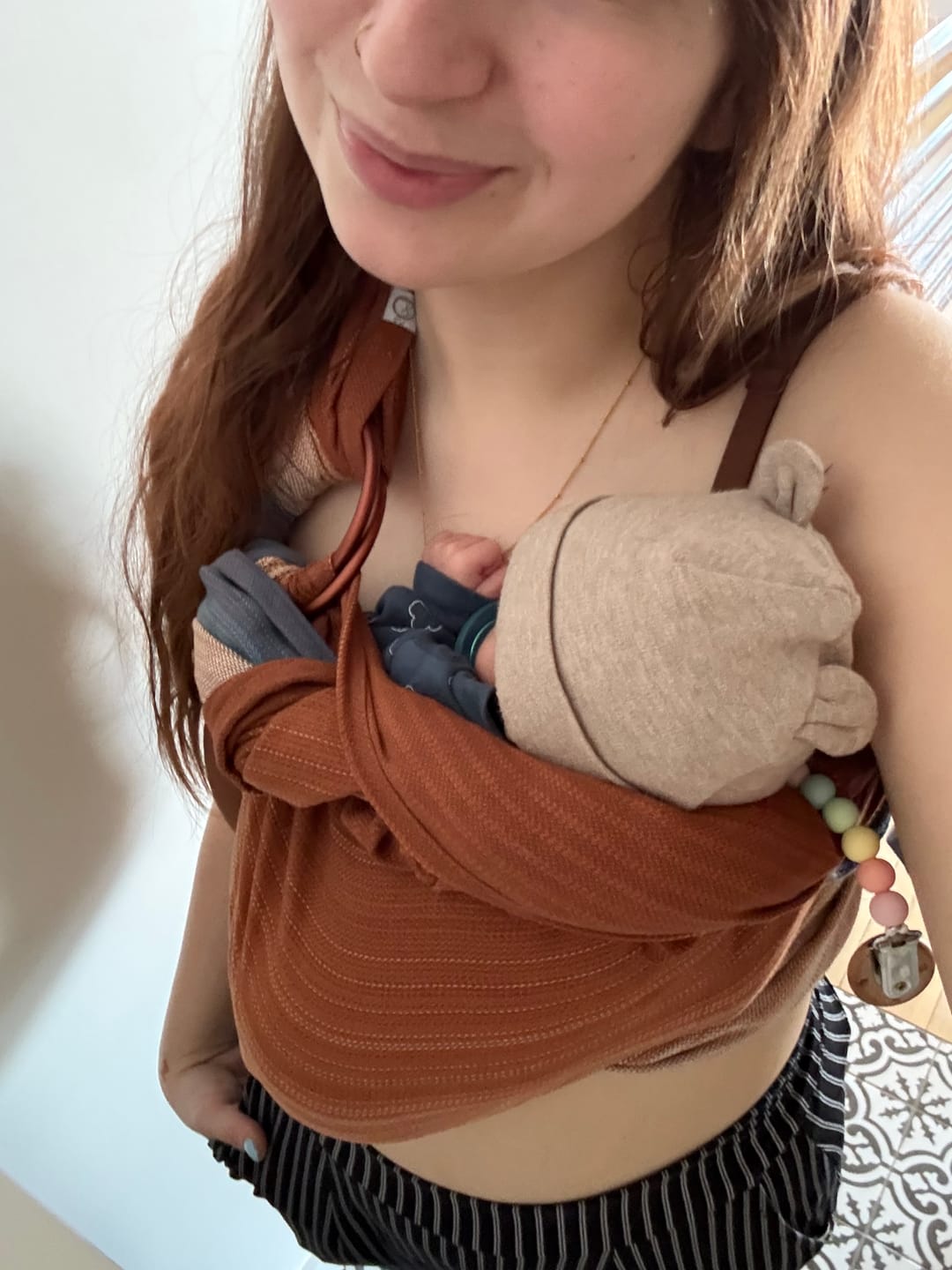 Customer photo review of Écharpe Ajustable Tissée (Ring Sling) | Aquaterra