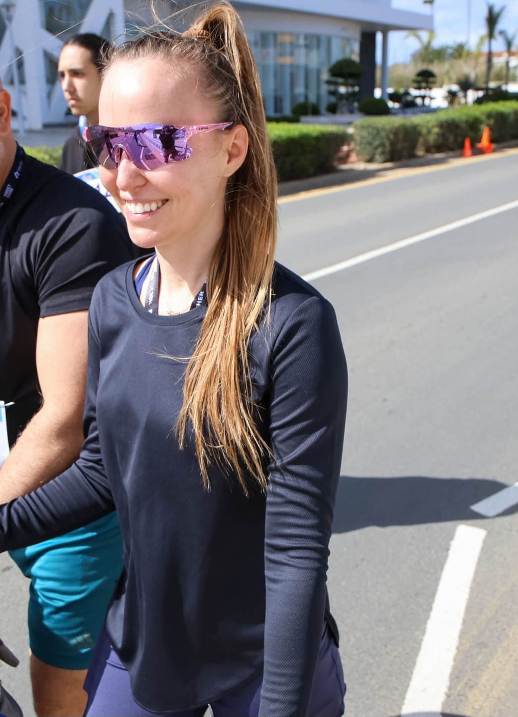 Customer photo review of Kapvoe Running Glasses Sports Sunglasses