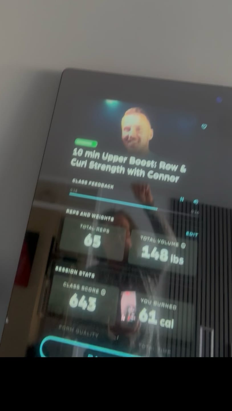 Customer photo review of MAGIC AI: Fitness Smart Mirror