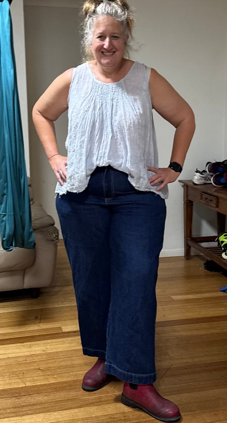 Customer photo review of Denim Sunday Jeans